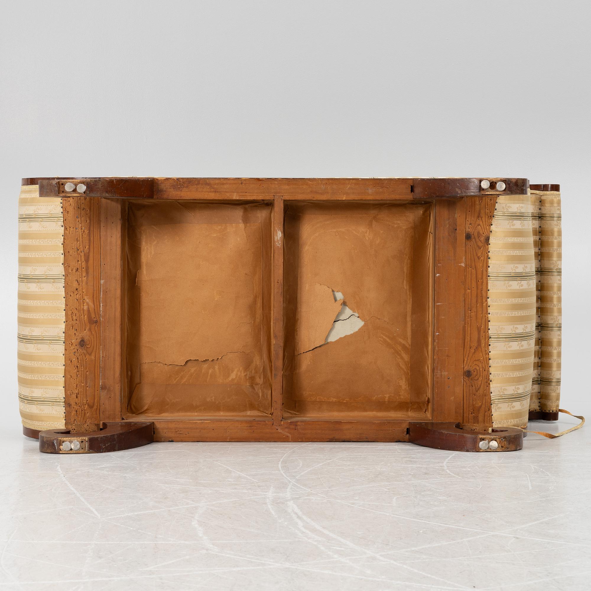 A Swedish Empire Couch, first half of the 19th Century.