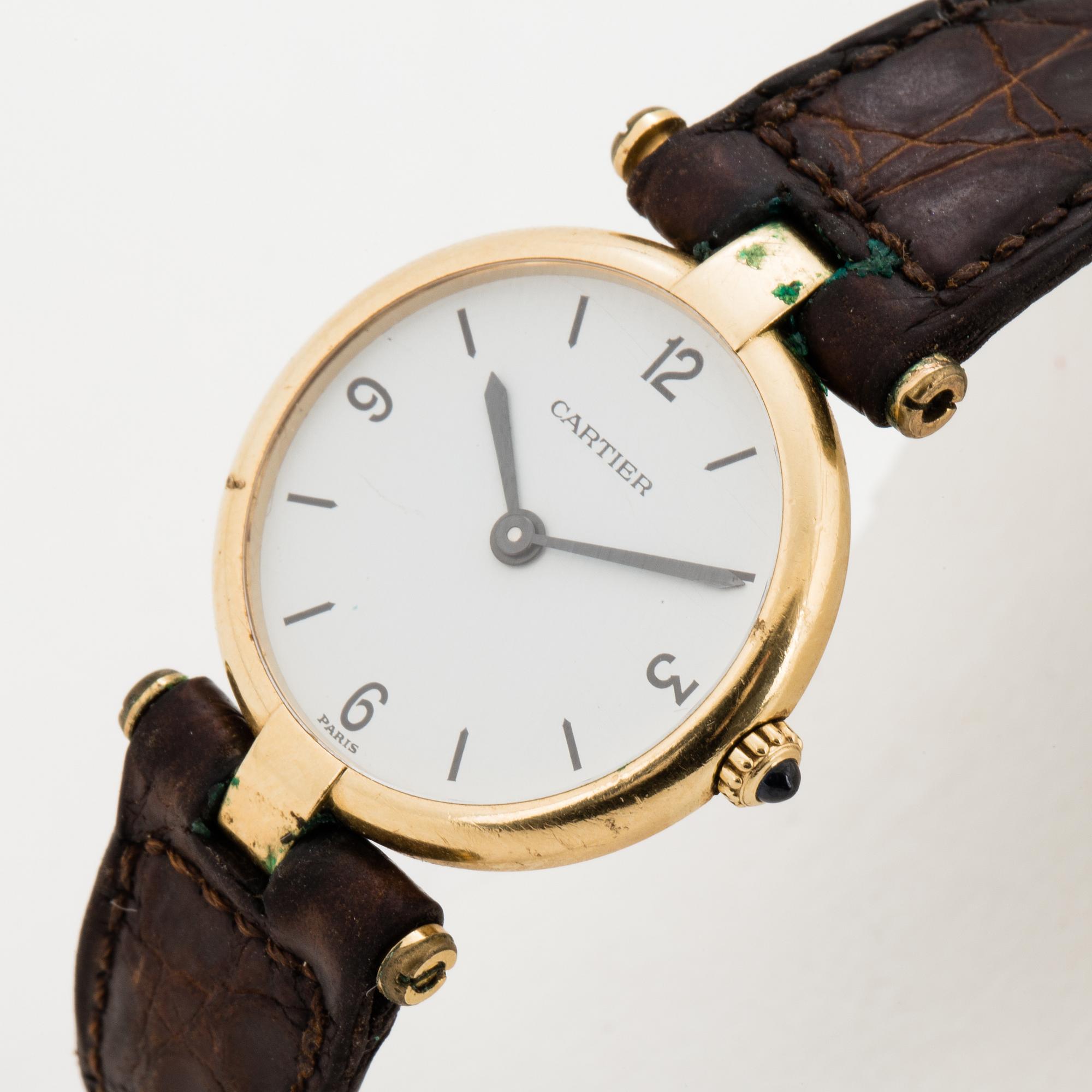 must de CARTIER, VLC, wristwatch, 24 mm.