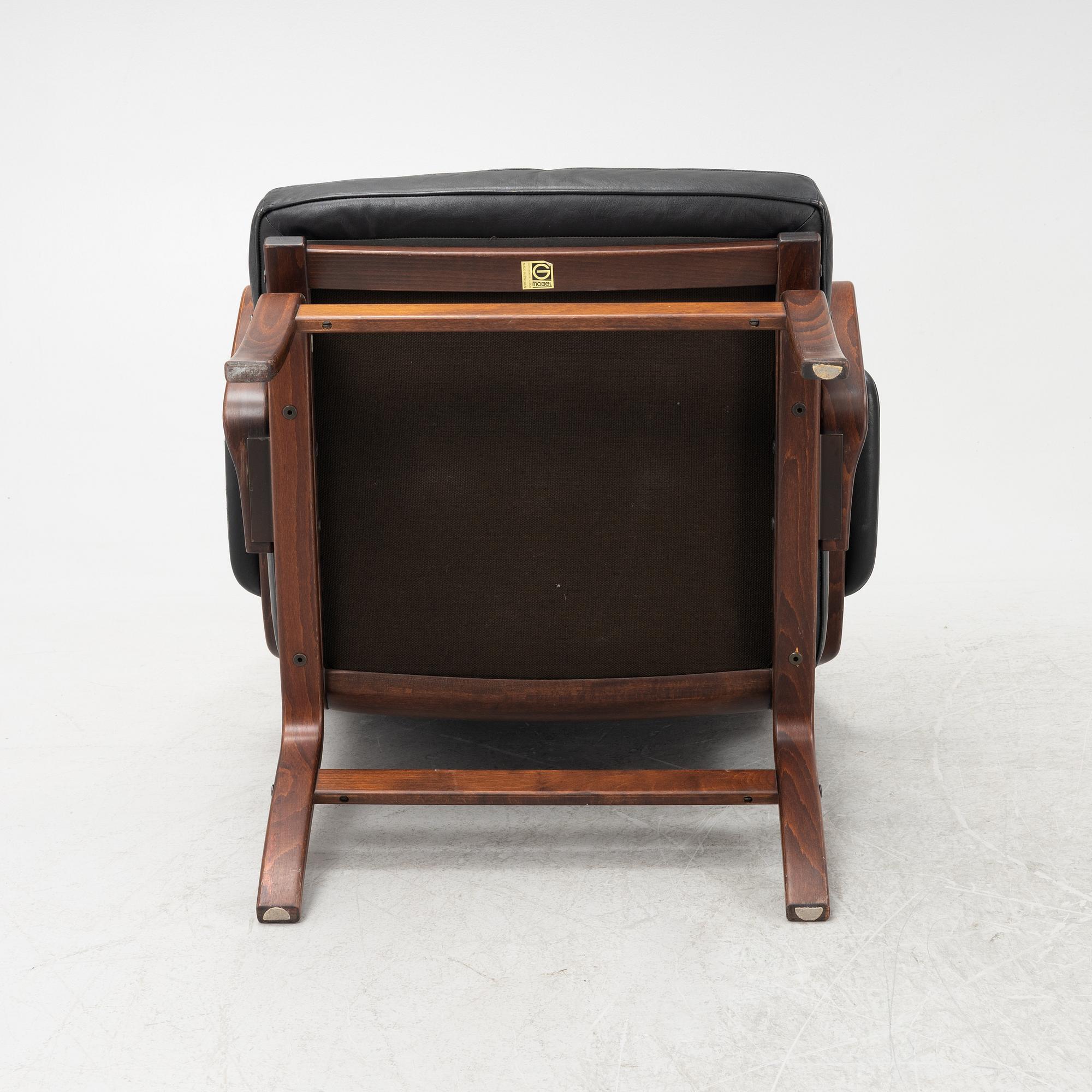 Karmstolar, ett par, Göte Möbler, Nässjö, 1900-talets andra hälft.