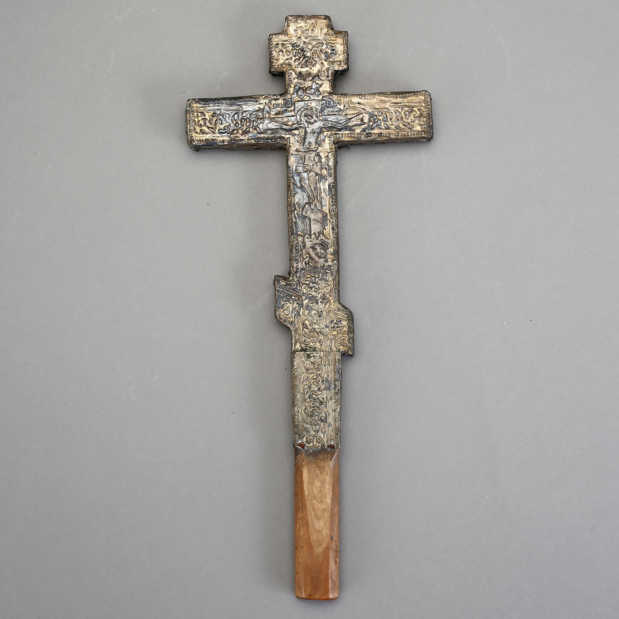 KRUCIFIX, troligen Ryssland, 1800-tal.