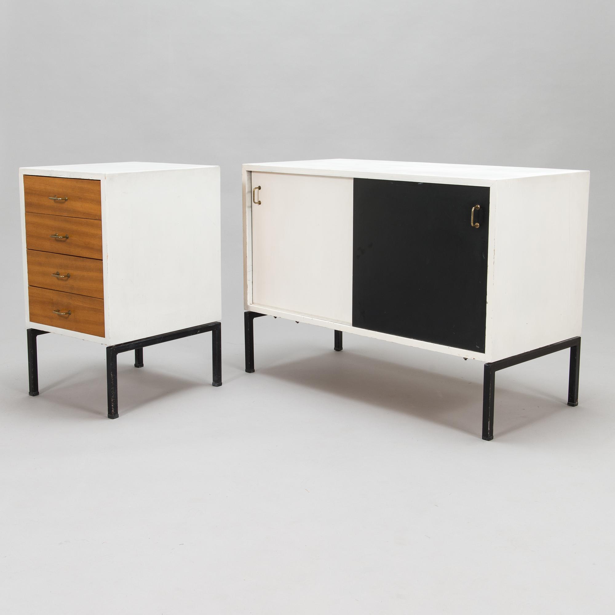 Oiva Parviainen, A 1960's sideboard and drawer unit for Lahden Puujalostus.