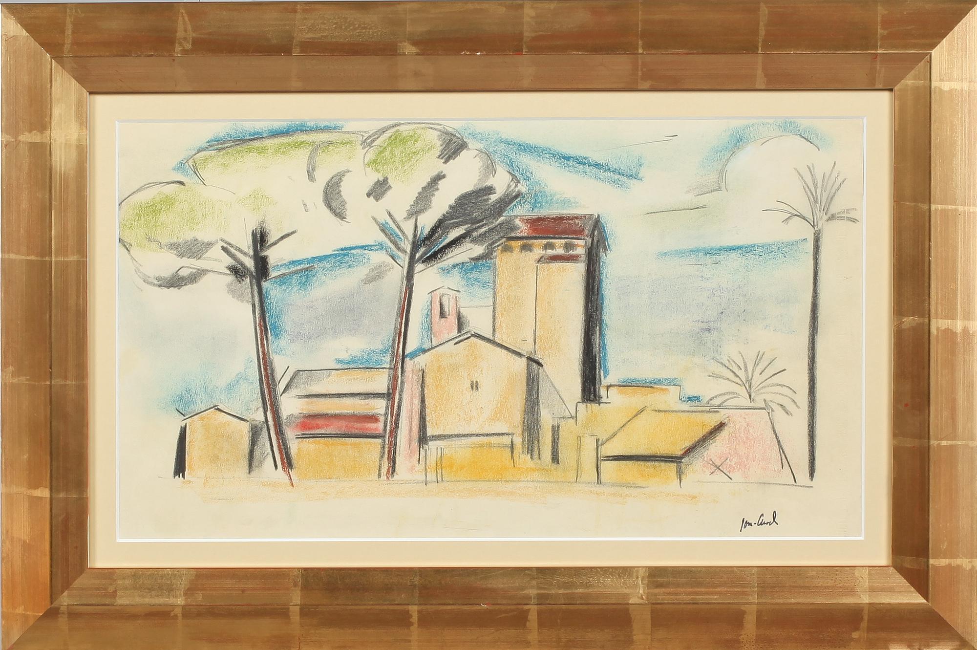JOHN JON-AND, pastell, signerad.