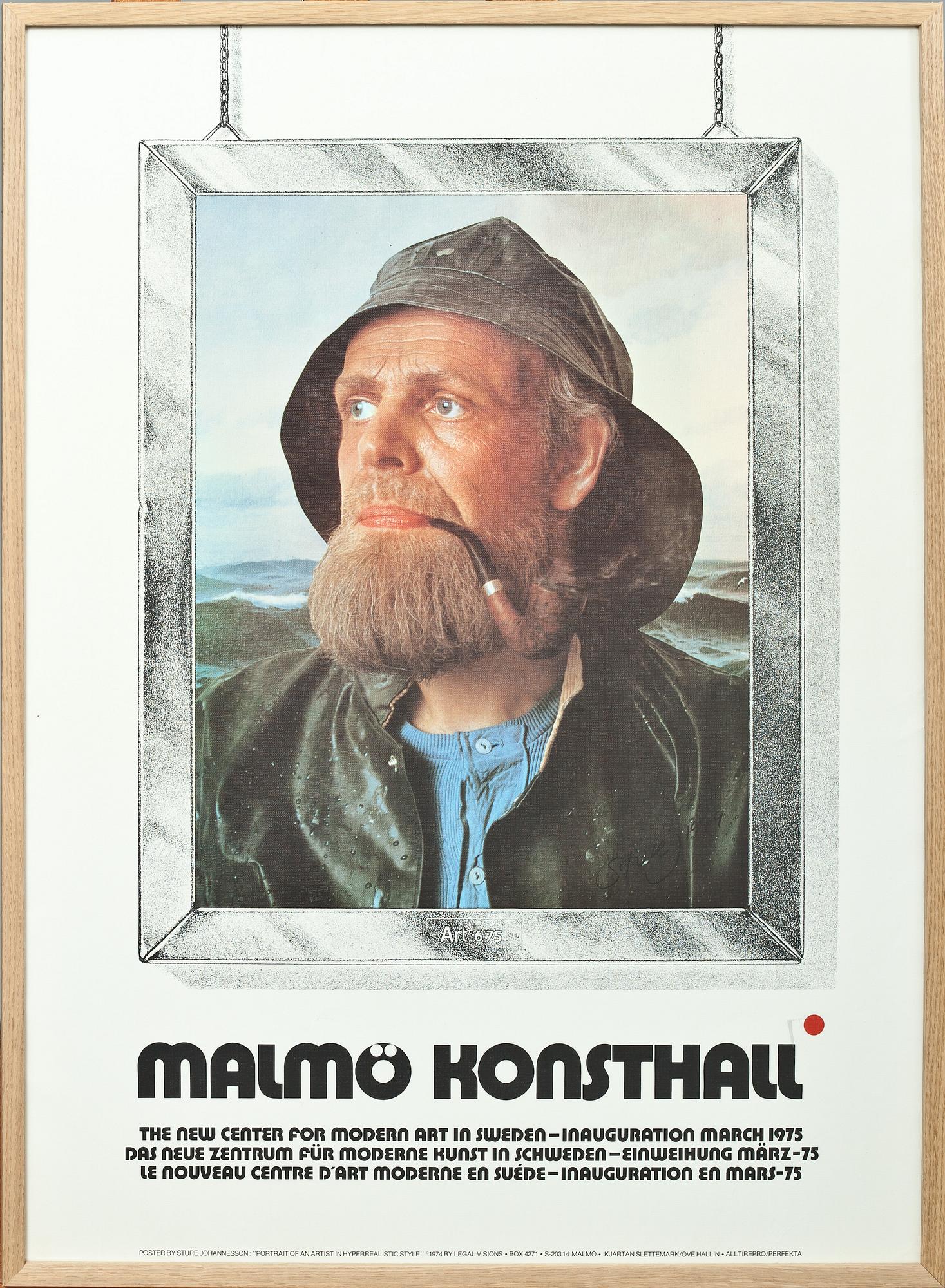 STURE JOHANNESSON, affisch, signerad och daterad -74.