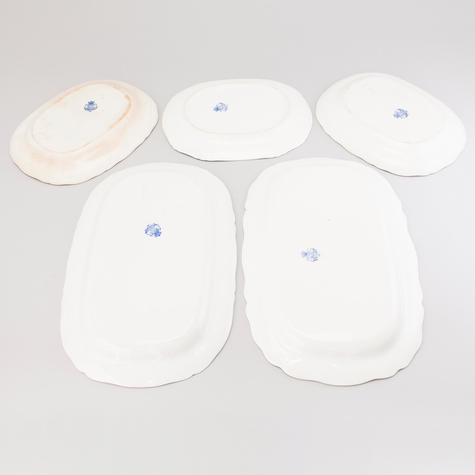 MATSERVIS, 70 delar, flintgods, "Deva", Minton, England 1800-talets slut.