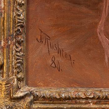 J. Rushton, Flicka i rosa.