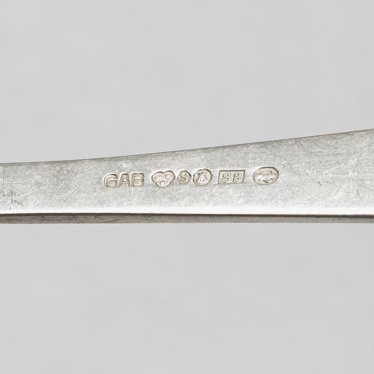 Bestickservis, 103 delar, silver, "Rosenholm", GAB, Stockholm, 1930/40-tal.