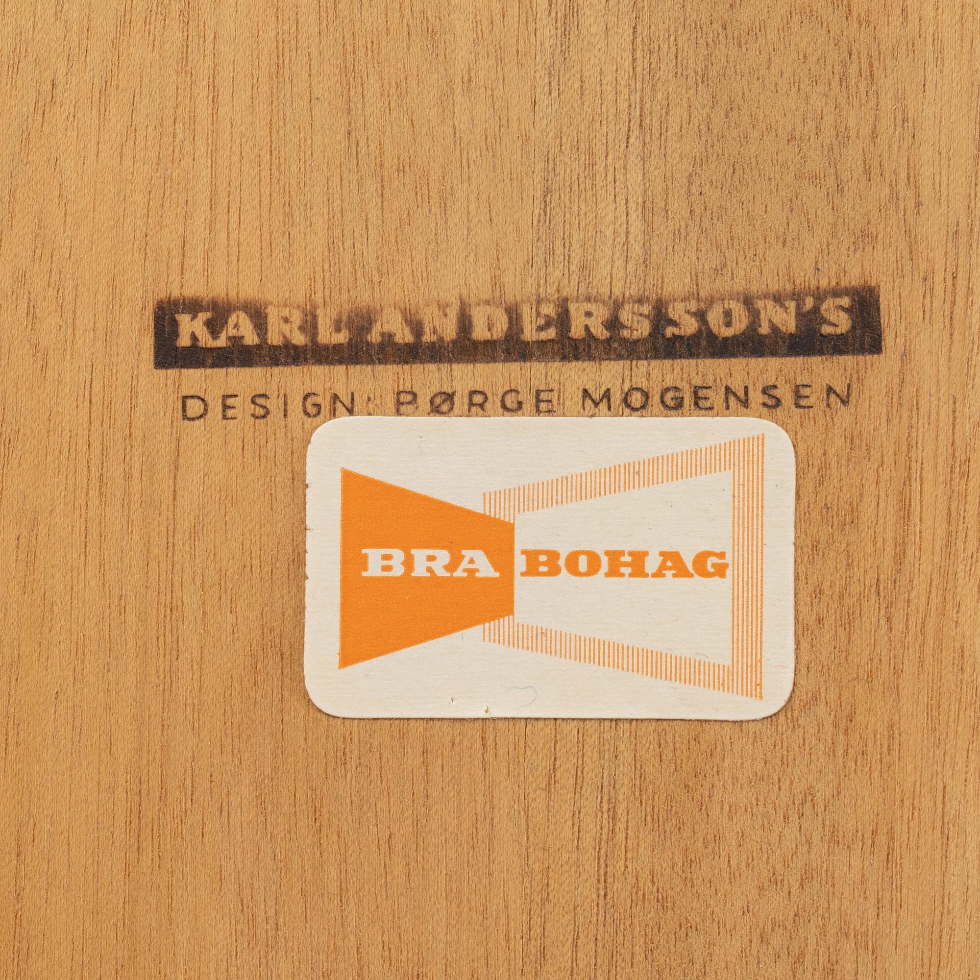 Børge Mogensen, two sections oak book cases, second half of the 20th Century.