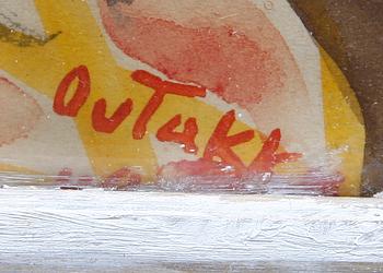 ALVAR OUTAKKA, 2 st, akvareller, sign o dat -49.