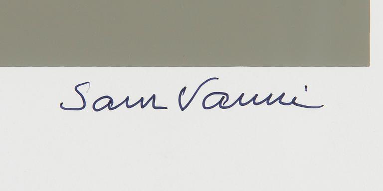 Sam Vanni, silkscreen, exhibition poster, signed Sam Vanni.