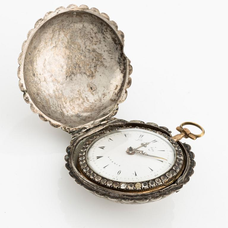Julien Le Roy à Paris, a pair case pocket watch for the turkish market, mid 19th century.
