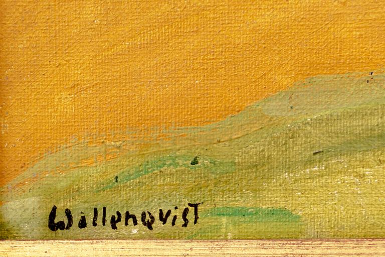 Edvard Wallenqvist, olja på duk signerad.