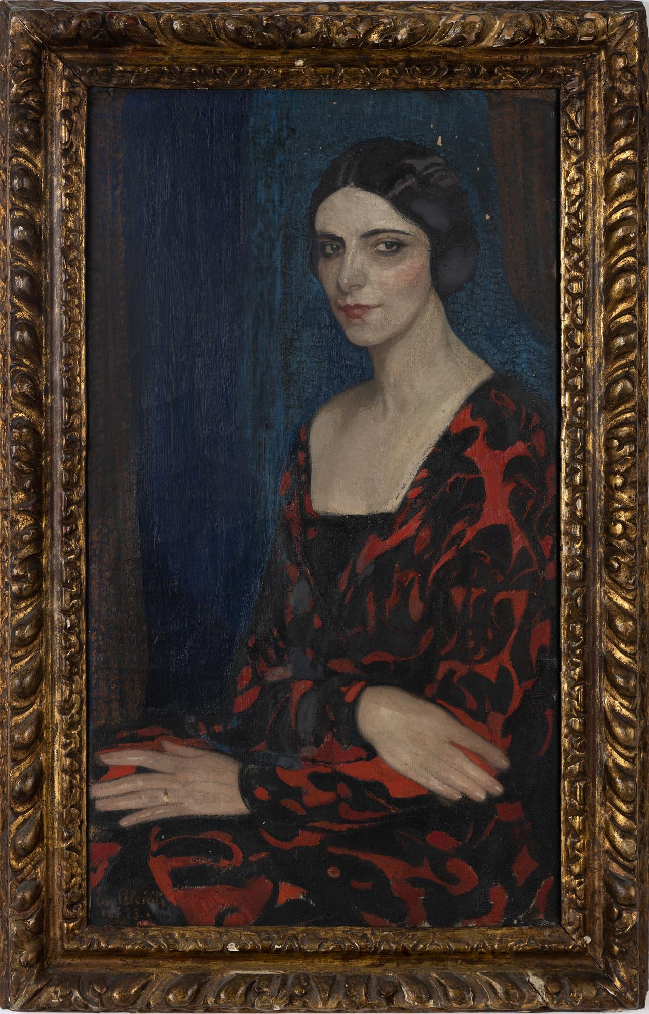 Evangelina Gemma Alciati, oil on canvas, signed and indistingtly dated.