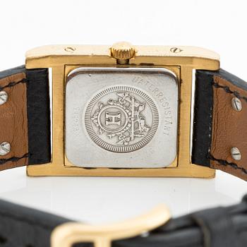 Hermès, Paris, Medor, armbandsur, 23 x 23 (32) mm.
