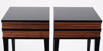 Attila Suta, a pair of side tables, his own workshop, Stockholm, 2023.