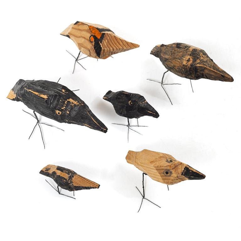Werner Janson, Sculpture group, birds, 5 pcs.