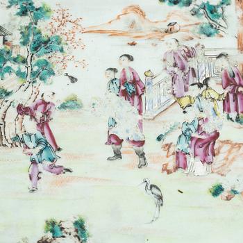 Serveringsfat, kompaniporslin. Qingdynastin, Qianlong (1736-95).