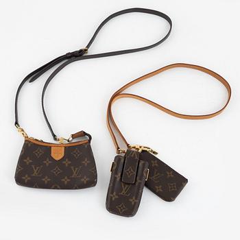 Louis Vuitton, fodral/pochette, 3 delar, bl a 2010.