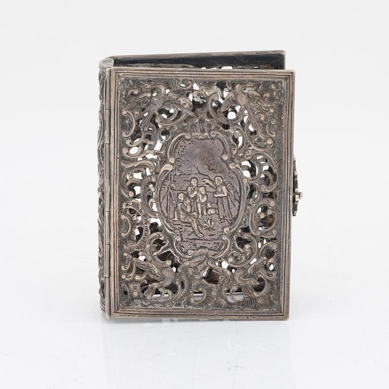 Bokomslag, silver, 1700/1800-tal.