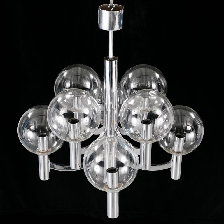 A Kaiser Leuchten ceiling lamp, later part of the 20th century.