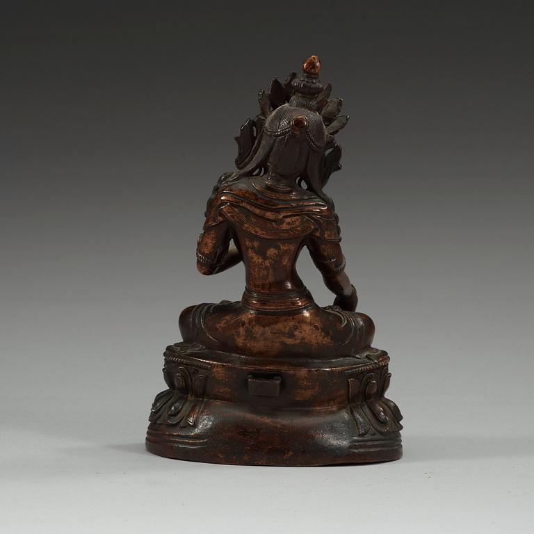 TARA, patinerad kopparlegering. Tibet, 1800-tal eller äldre.