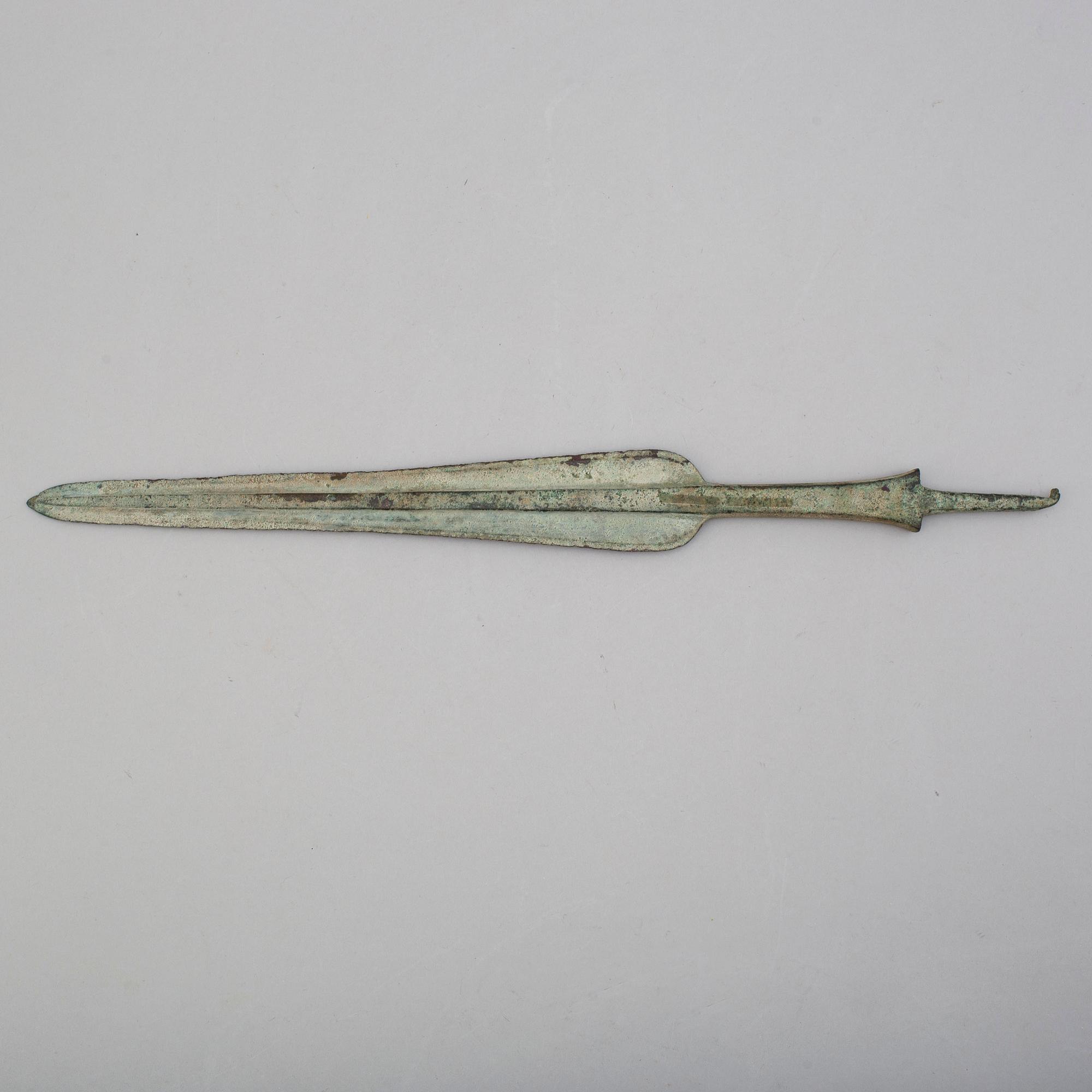 A bronze spearhead, probably Loristan around 1000 B.C.