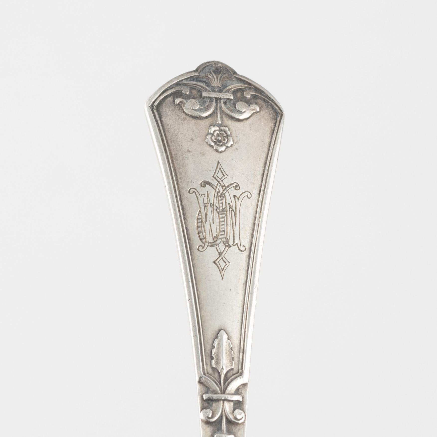 Lapparra & Gabriel, ostrongafflar, 6 st, silver, Paris (1902-1923).