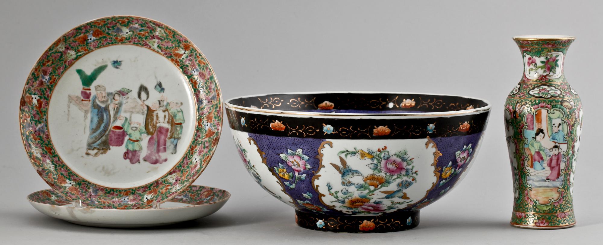 PARTI PORSLIN, 4 delar, porslin, Kina. 1800/1900-tal.