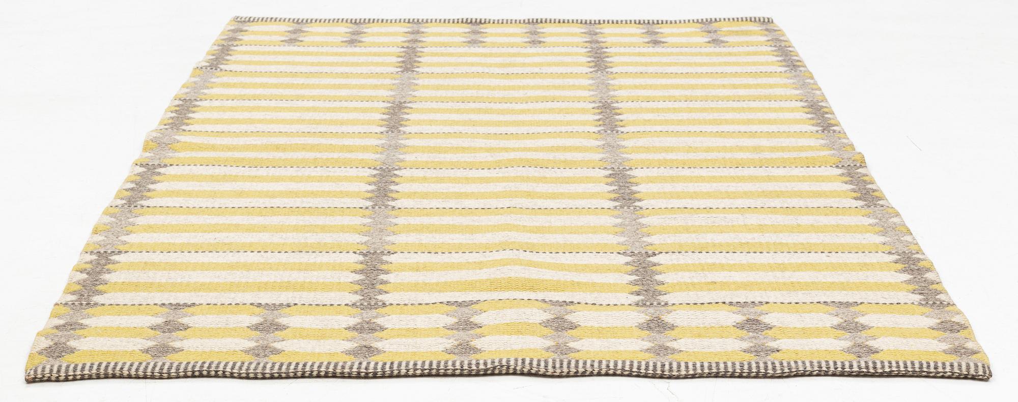 Ingrid Dessau, tillskiven, matta, ”Skyttelgång” dubbelsidig, Kasthall, ca 195 x 140 cm.