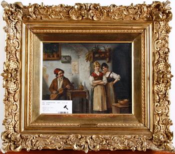 OSTERSETZER, CARL, olja på pannå, sign.