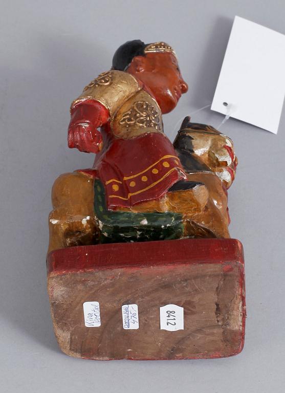 FIGURIN, trä, Kina 1800-tal.