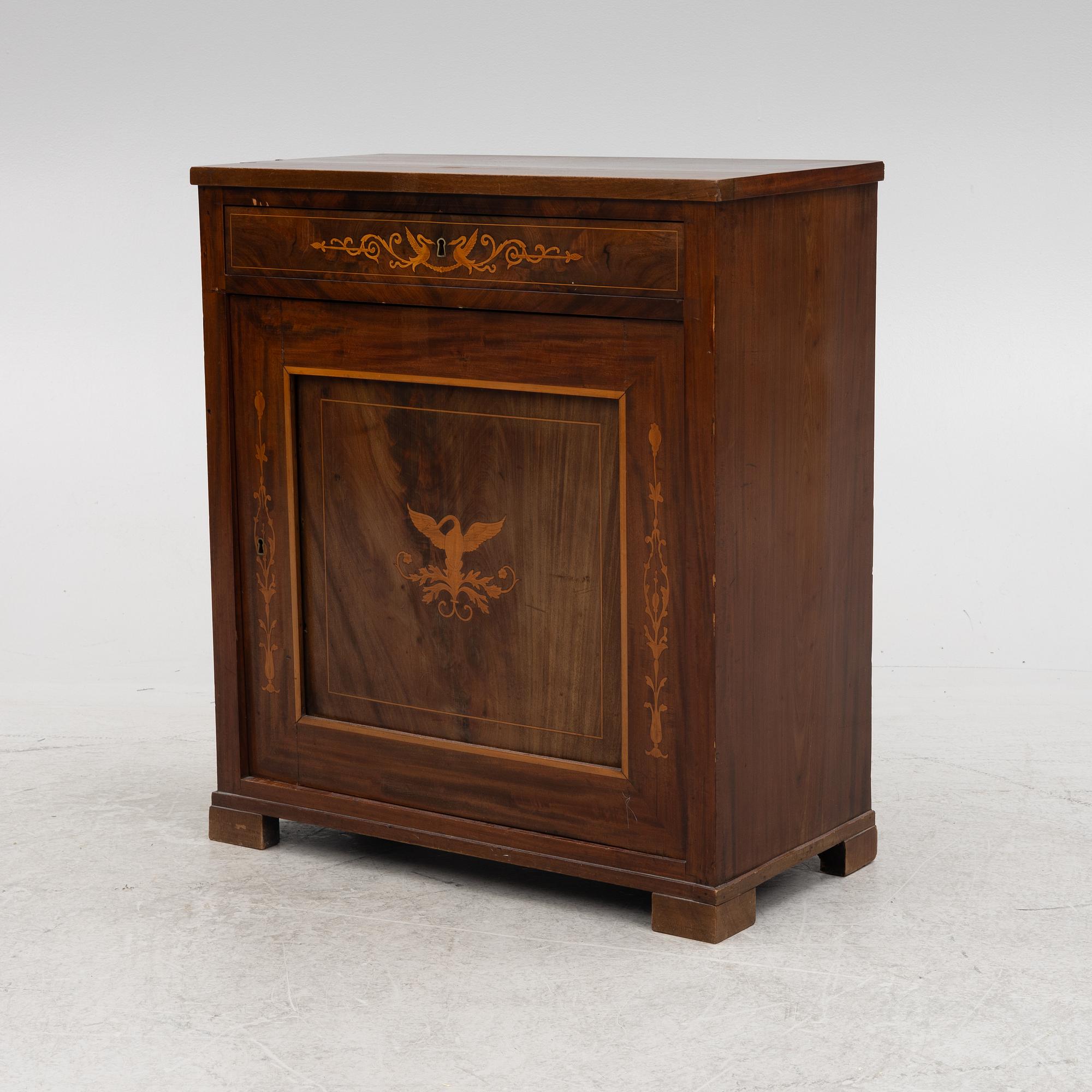 A late Empire cabinet, mid 19th Century.