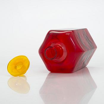 Markku Salo, flaska, signerad Markku Salo, Nuutajärvi.