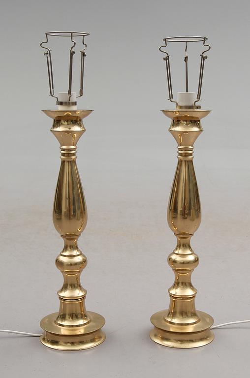 BORDSLAMPOR, 1 par, 1960-/70-tal.
