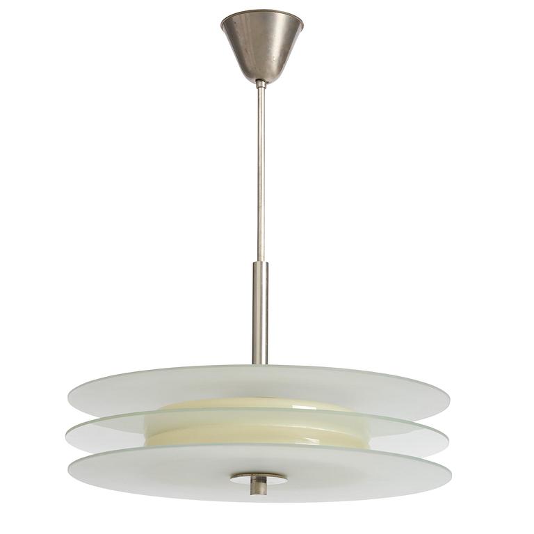 Harald Notini, a ceiling lamp model 10307, Arvid Böhlmarks Lampfabrik, Stockholm, 1930s.