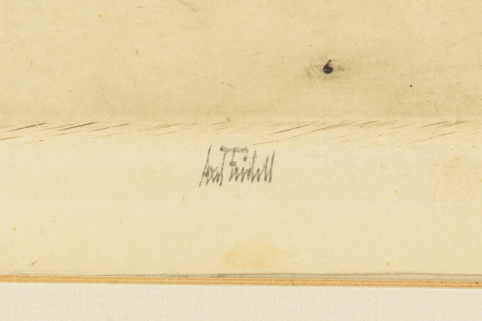 Axel Fridell, "Galärvarvet", I état. (Unikt).