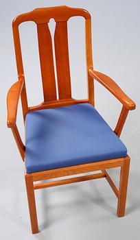 KONFERENSMÖBEL, 17 delar, "Ambassadör", Carl Malmsten, Åfors Möbelfabrik, 1900-talets fjärde kvartal.