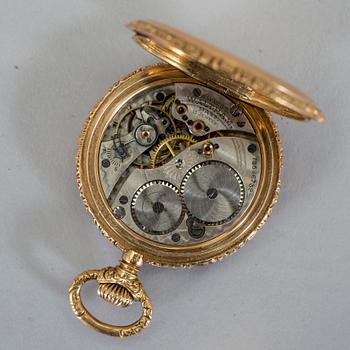 FICKUR, 14 K guld, Waltham, USA, 1900-talets början. Vikt ca 40 gram.