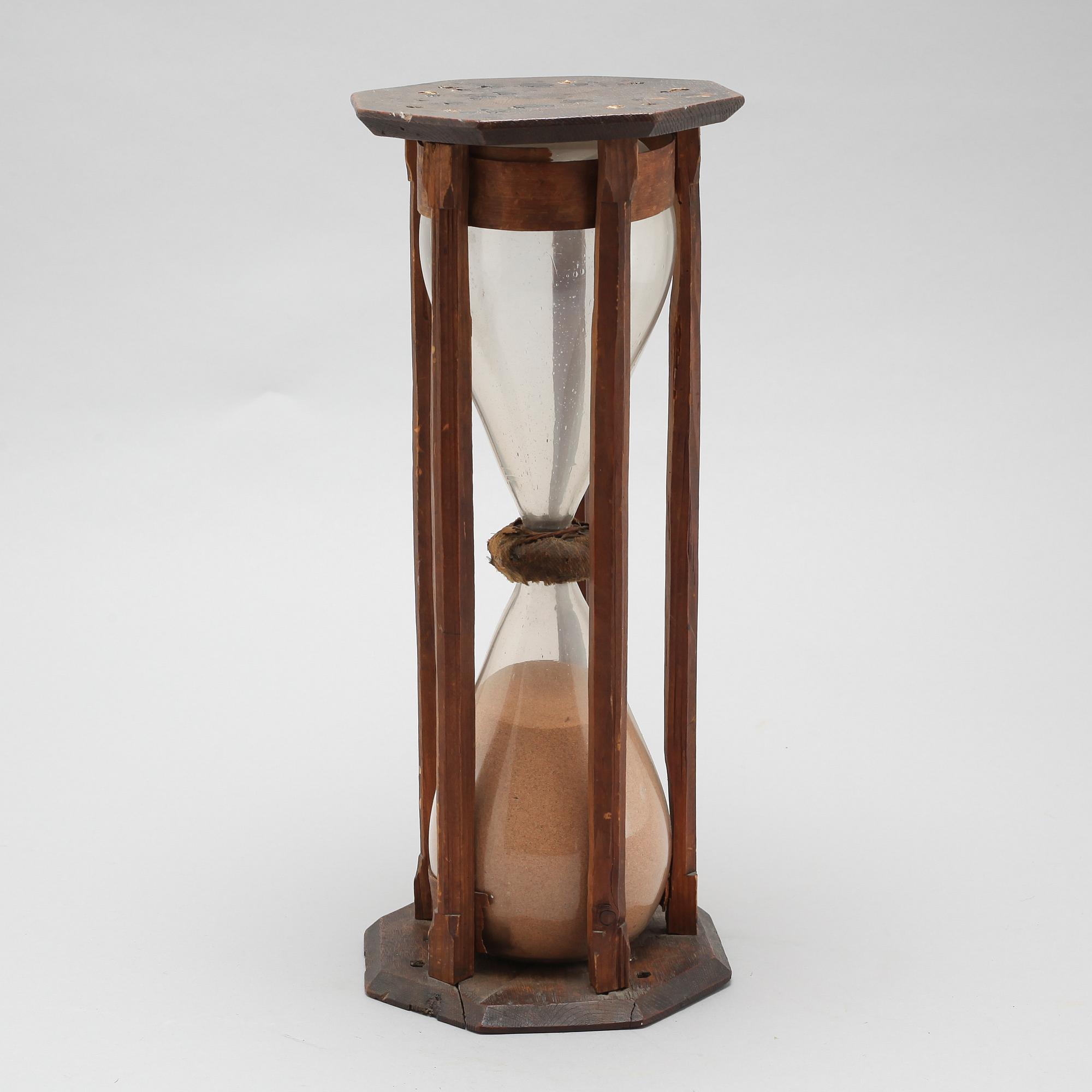 one 19th century hourglass.