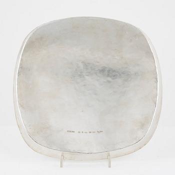 A Swedish sterling silver dish, marks of Rey Urban, Stockholm 1979.