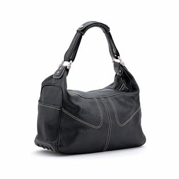TOD'S, a black leather bag.
