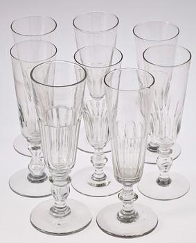 CHAMPANGESTRUTAR, 8 st, glas, 1800-1900-tal.