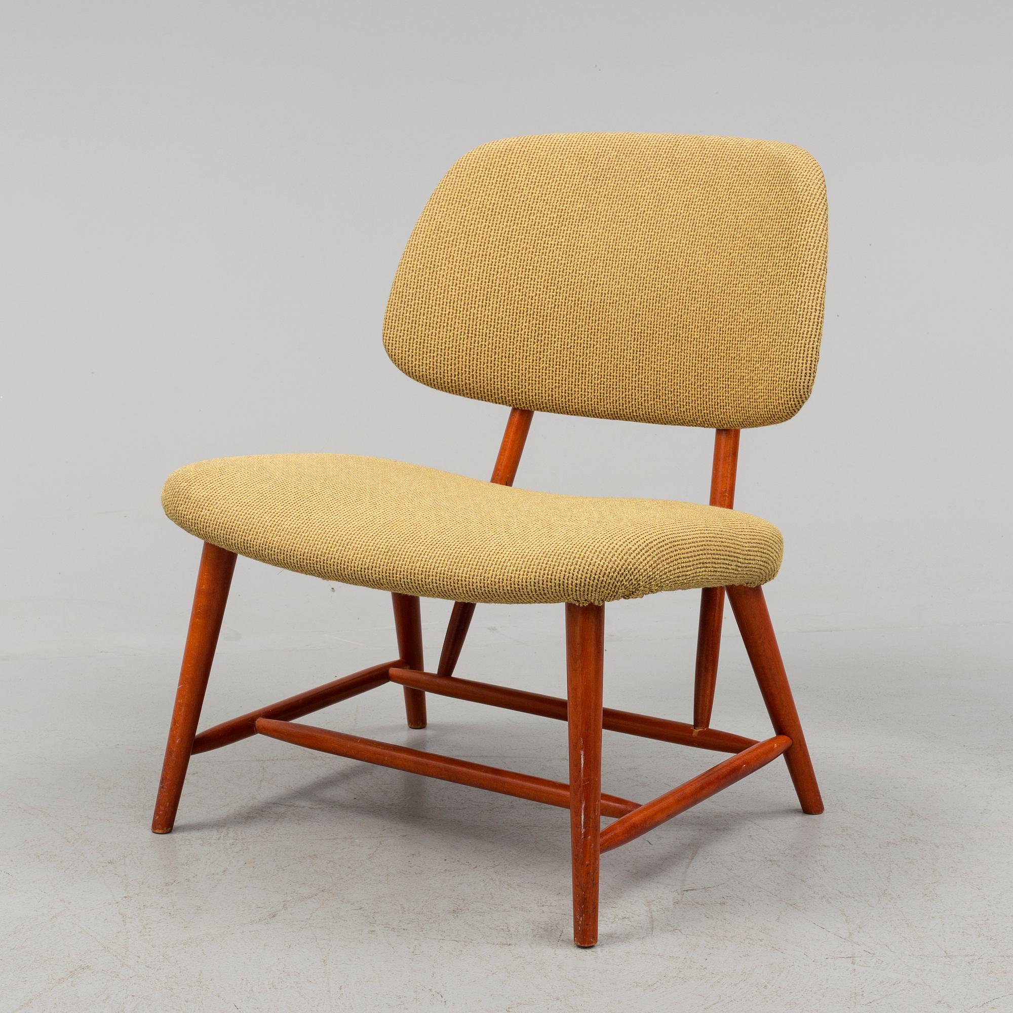 ALF SVENSSON, fåtölj, "Teve", Ljungs Industrier, Bra Bohag, 1950-tal.