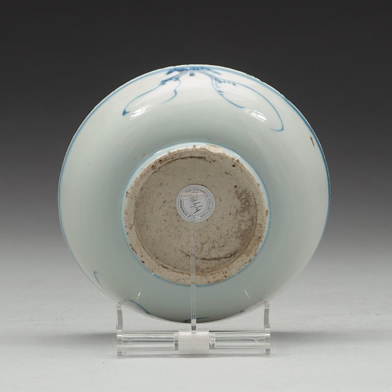 Five blue and white dishes, Ming dynasty, Tianqi /Chongzhen, 17th Century.