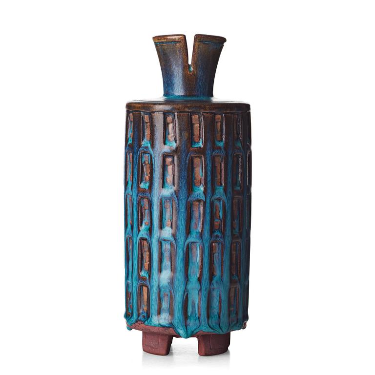 Wilhelm Kåge, a "Farsta" stoneware vase, Gustavsberg studio, Sweden 1952.