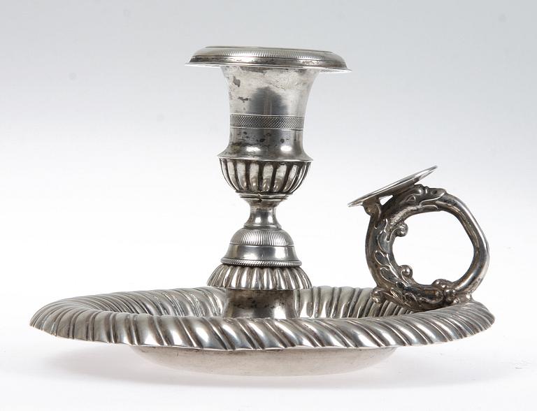 NATTLJUSSTAKE, silver, möjligen Tyskland, 1800-tal.