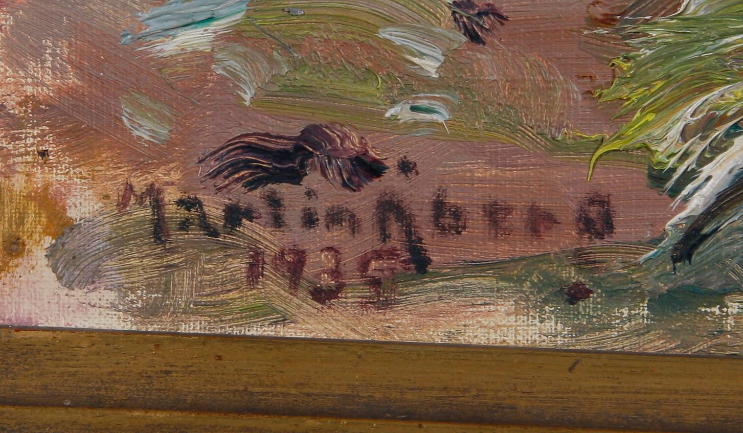 ÅBERG, MARTIN, olja på dukpannå. Sign o dat 1935.