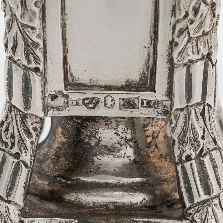 Christian Hammer, kandelabrar, ett par, silver, Stockholm 1854-1863.