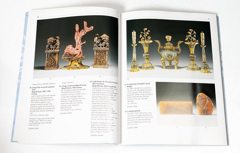 Kataloger, 25 stycken, Sotheby's Hong Kong och New York, 1992-2001.