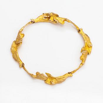 Björn Weckström, Armband "Mariehand", 14K guld. Lapponia 1968.