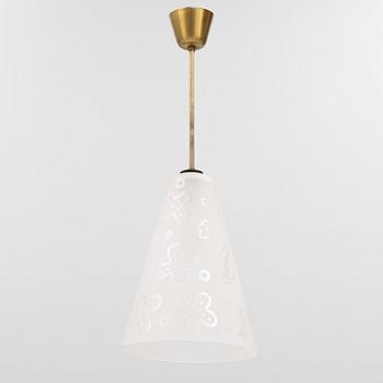 Harald Notini, Uno Westerberg, a ceiling lamp, Böhlmarks, first half of the 20th century.